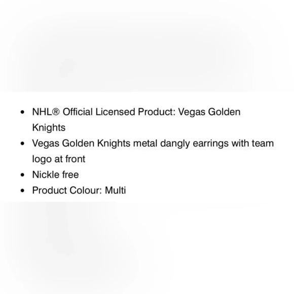 🆕Vegas Golden Knights  Logo Earrings - Picture 5 of 13